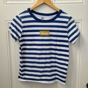 vans short sleeve striped tee